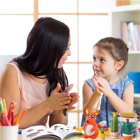 HOLICOLOR 56 Colors Air Dry Clay, Modeling Clay Kit Magic Clay with Tools - Picture 7 of 7